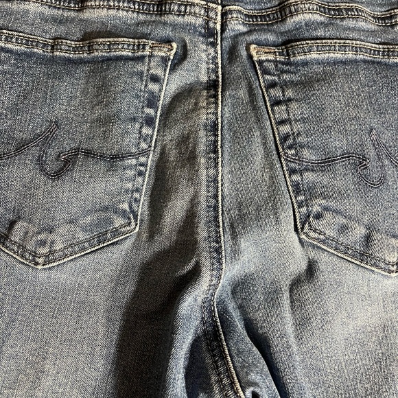 AG Adriano Goldschmied Women’s Blue The Farrah Skinny Ankle Cuff Slit Jeans 29 - Picture 12 of 16